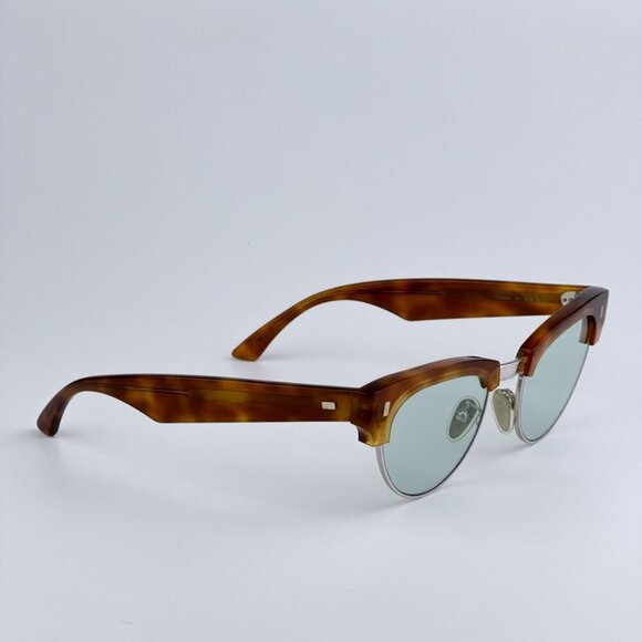 Celine CL40059U 18N BRAND NEW Sunglasses Rhodium Havana Green Women Cat Eye